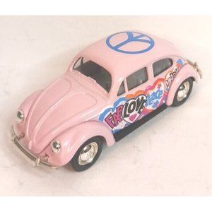 Lledo VW Volkswagon Beetle Peace Diecast Bug Custom Classic Pink England
